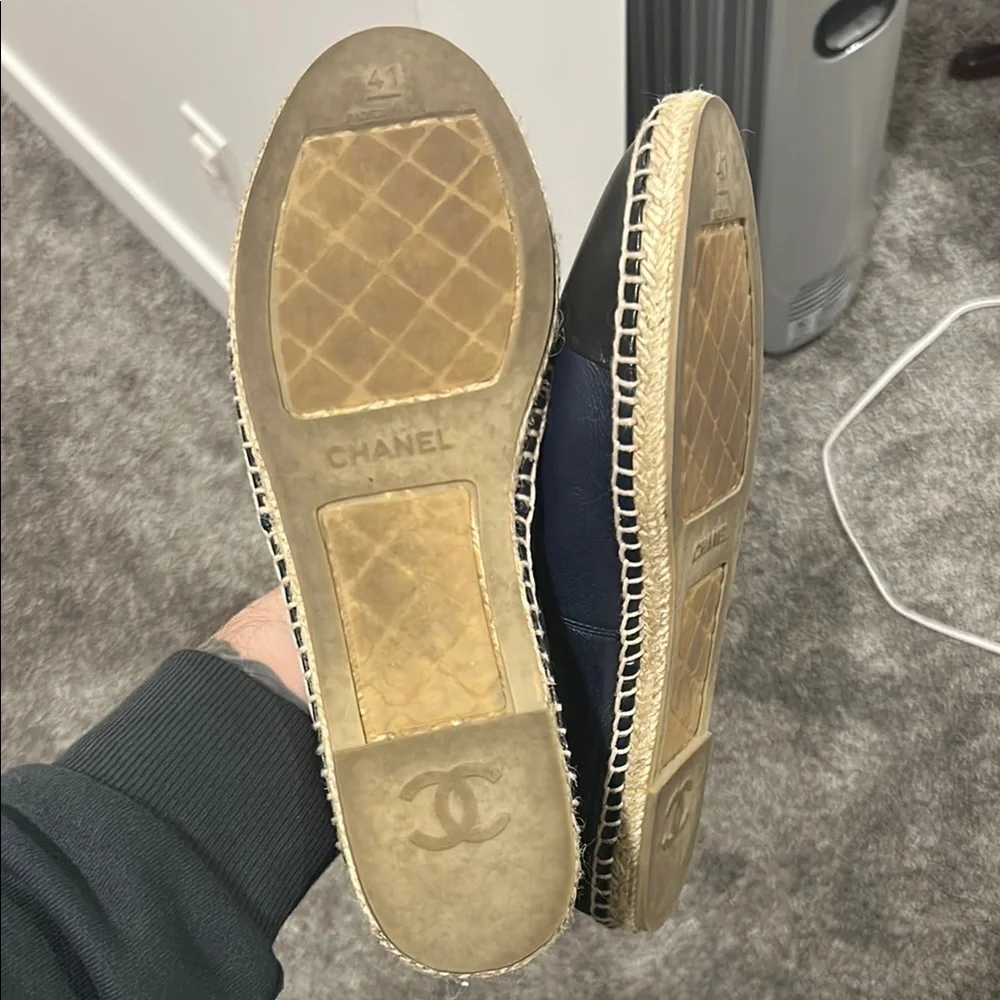 Chanel Men’s Navy and Black Espadrilles - Picture 2 of 3